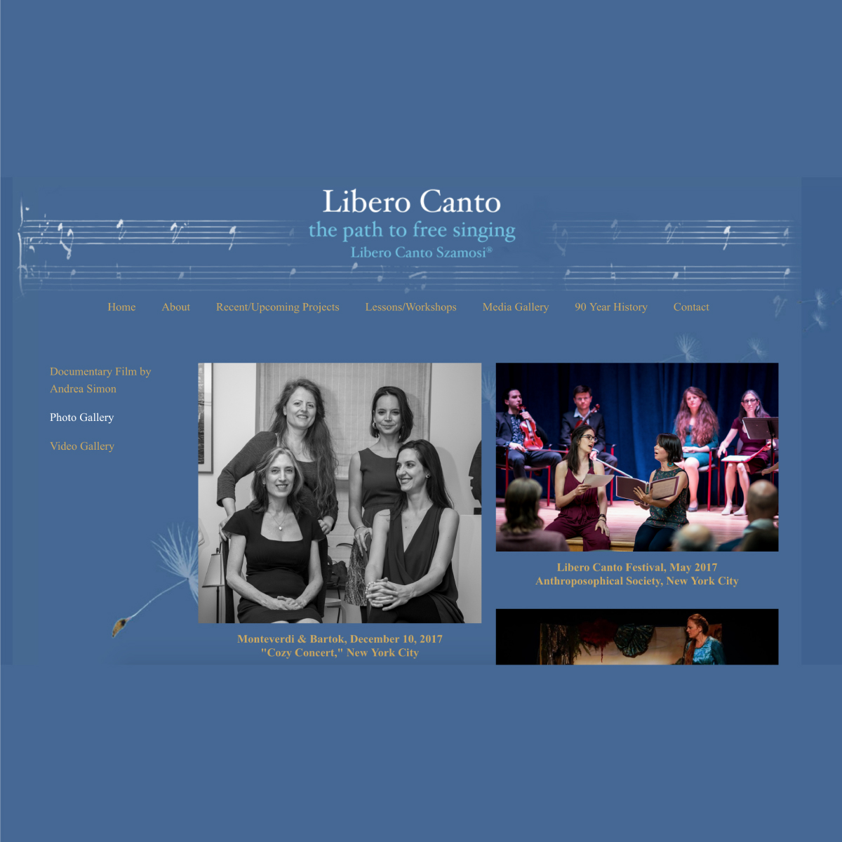 A pianist's website