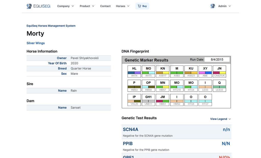 EquiSeq Individual Page