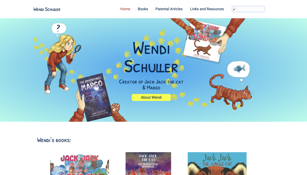 Wendi Schuller Homepage Design
